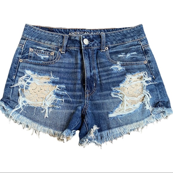 American Eagle Outfitters Pants - American Eagle outfitters denim blue jean shorts size 6